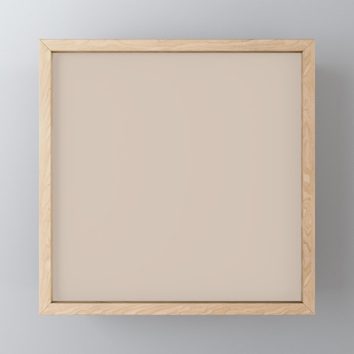 Putty Colour Solid Mini Art Print Gallery Image 1