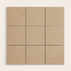 Putty Colour Solid Wood Wall Art Gallery Image 1