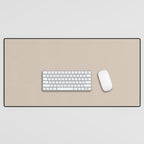 Putty Colour Solid Desk Mat Gallery Image 1
