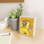 Man Portrait, Man in Yellow, Vintage Wall Art Mini Art Print Gallery Image 2