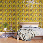 Man Portrait, Man in Yellow, Vintage Wall Art Wallpaper Gallery Image 3