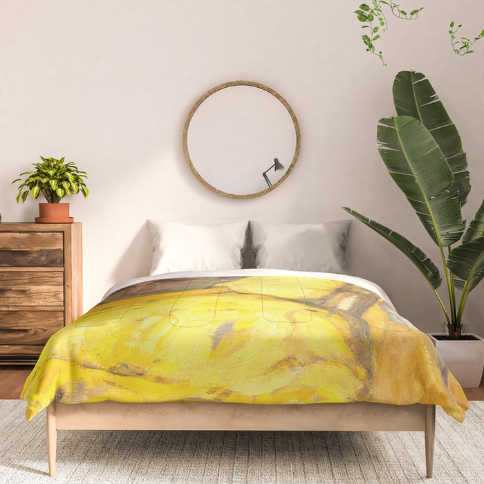 Man Portrait, Man in Yellow, Vintage Wall Art Comforter Gallery Image 3