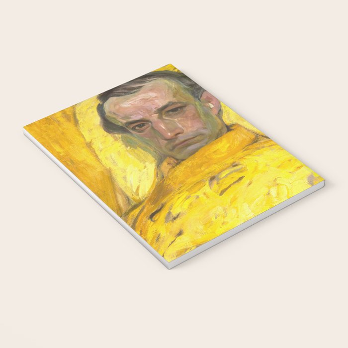 Man Portrait, Man in Yellow, Vintage Wall Art Notebook Gallery Image 3