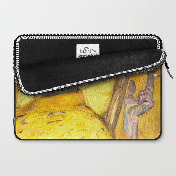 Man Portrait, Man in Yellow, Vintage Wall Art Laptop Sleeve Gallery Image 2