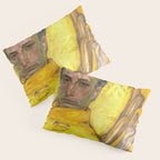 Man Portrait, Man in Yellow, Vintage Wall Art Pillow Sham Gallery Image 3