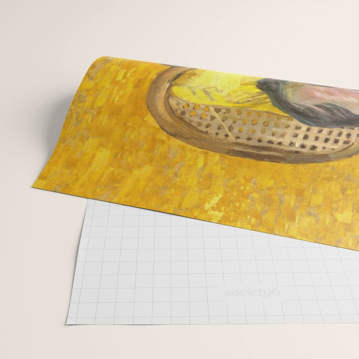 Man Portrait, Man in Yellow, Vintage Wall Art Wrapping Paper Gallery Image 2