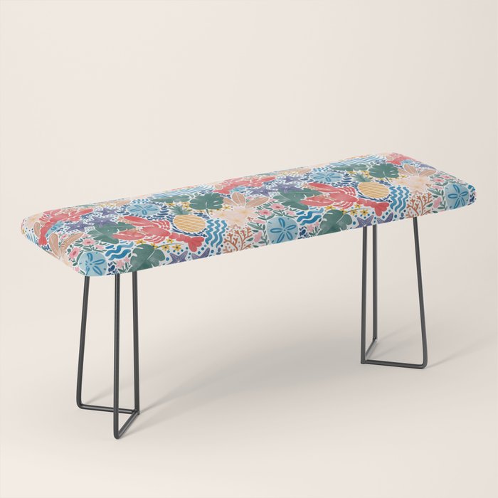Seaside Floral Dream Bench Gallery Image 1