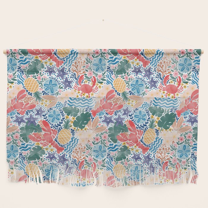 Seaside Floral Dream Wall Hanging Gallery Image 1