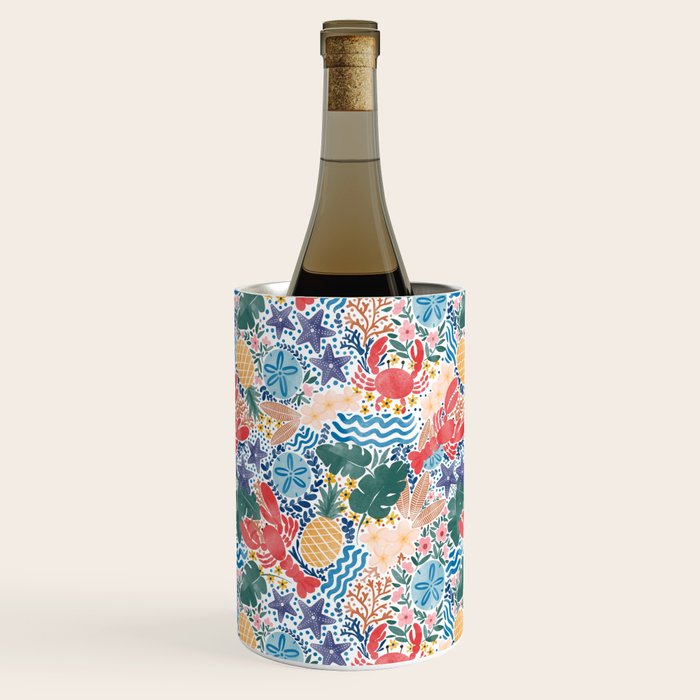 Seaside Floral Dream Wine Chiller Gallery Image 3