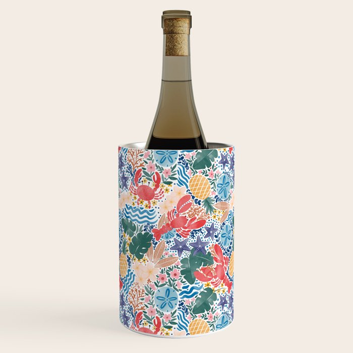 Seaside Floral Dream Wine Chiller Gallery Image 1