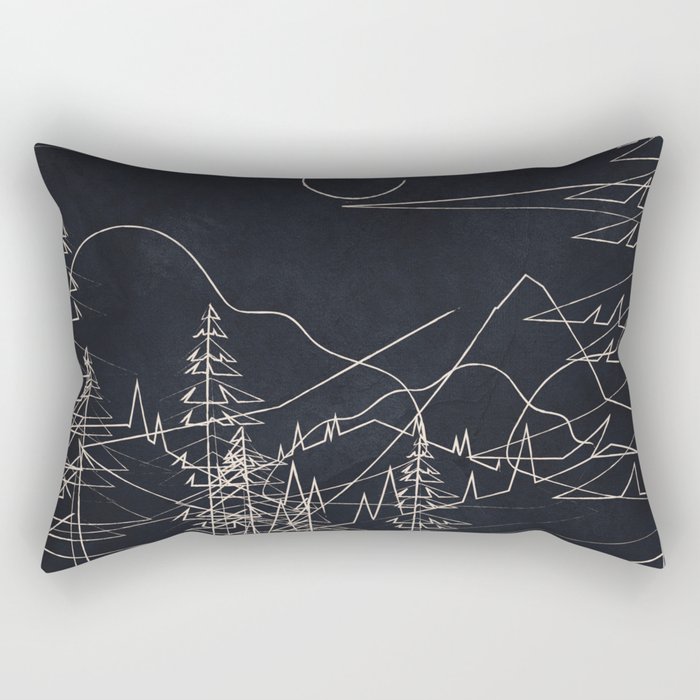 Minimalist Landscape 2 Rectangular Pillow Gallery Image 1