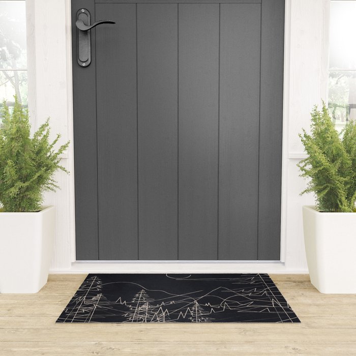 Minimalist Landscape 2 Welcome Mat Gallery Image 3