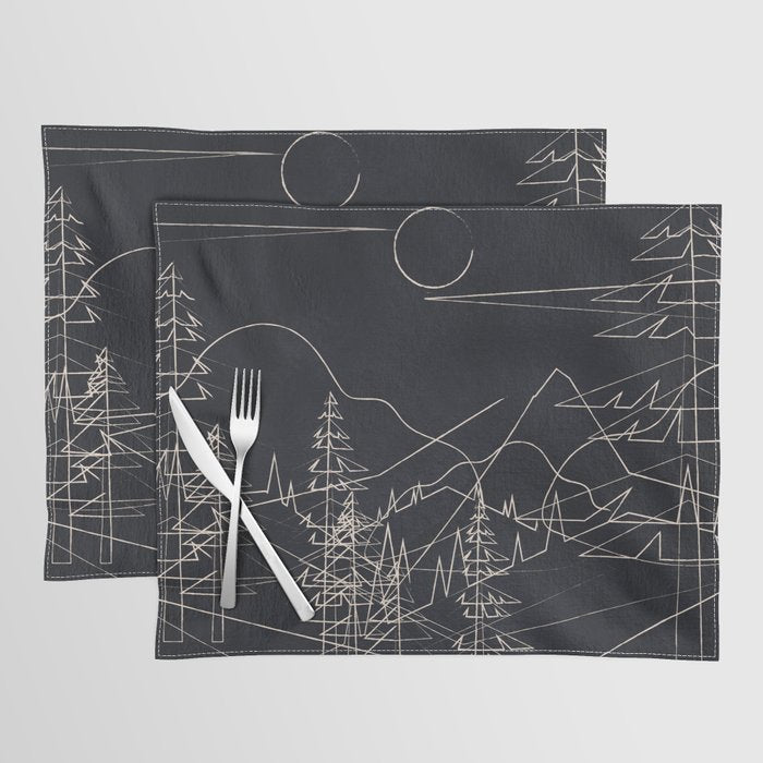 Minimalist Landscape 2 Placemat Gallery Image 1