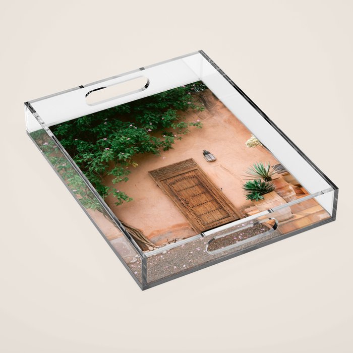 The Ourika Door | Marrakech Morocco travel photography Acrylic Tray Gallery Image 1