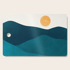 Teal Mountains Minimal Landscape Cutting Board Gallery Image 1