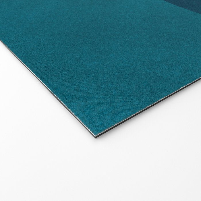 Teal Mountains Minimal Landscape Welcome Mat Gallery Image 2