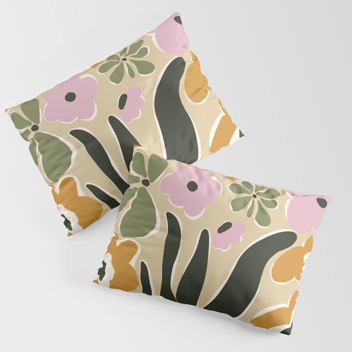 RETRO floral garden  Pillow Sham Gallery Image 3