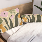RETRO floral garden  Pillow Sham Gallery Image 2