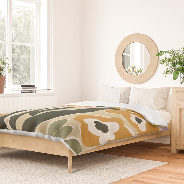 RETRO floral garden  Duvet Cover Gallery Image 2