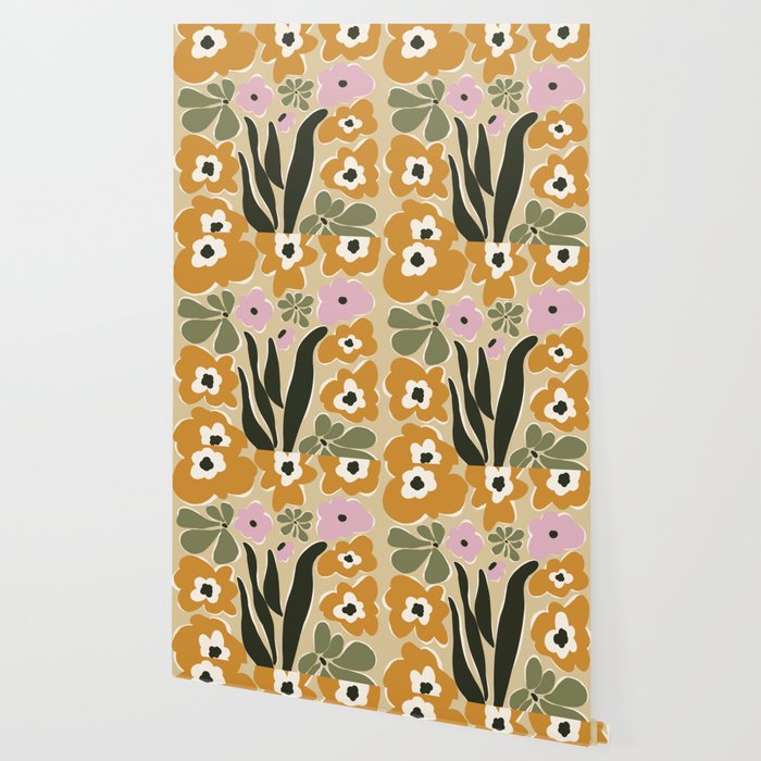 RETRO floral garden  Wallpaper Gallery Image 2