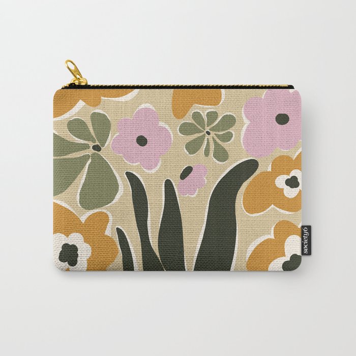 RETRO floral garden  Carry All Pouch Gallery Image 1