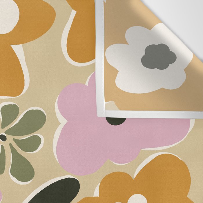 RETRO floral garden  Wall Tapestry Gallery Image 3