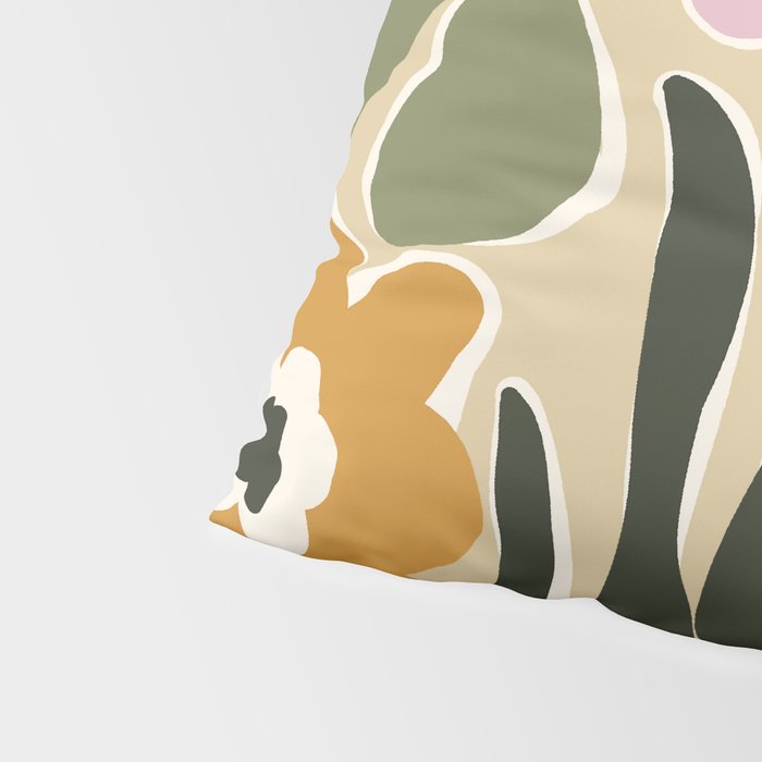 RETRO floral garden  Pillow Sham Gallery Image 4