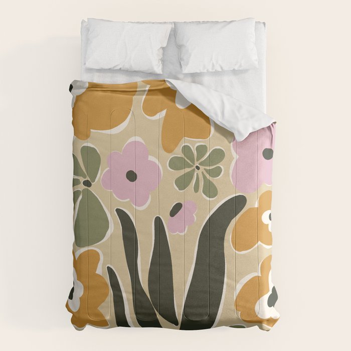 RETRO floral garden  Comforter Gallery Image 6