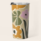 RETRO floral garden  Travel Mug Gallery Image 3