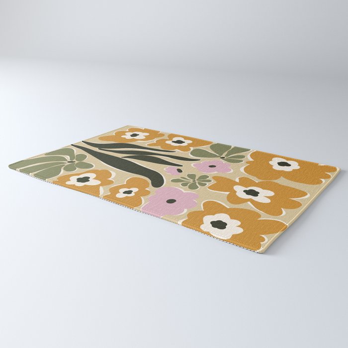 RETRO floral garden  Rug Gallery Image 3