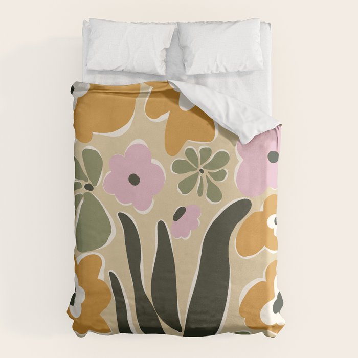 RETRO floral garden  Duvet Cover Gallery Image 6
