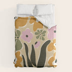RETRO floral garden  Duvet Cover Gallery Image 6