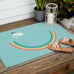 Skateboarding cloud Outdoor Rug Gallery Image 2