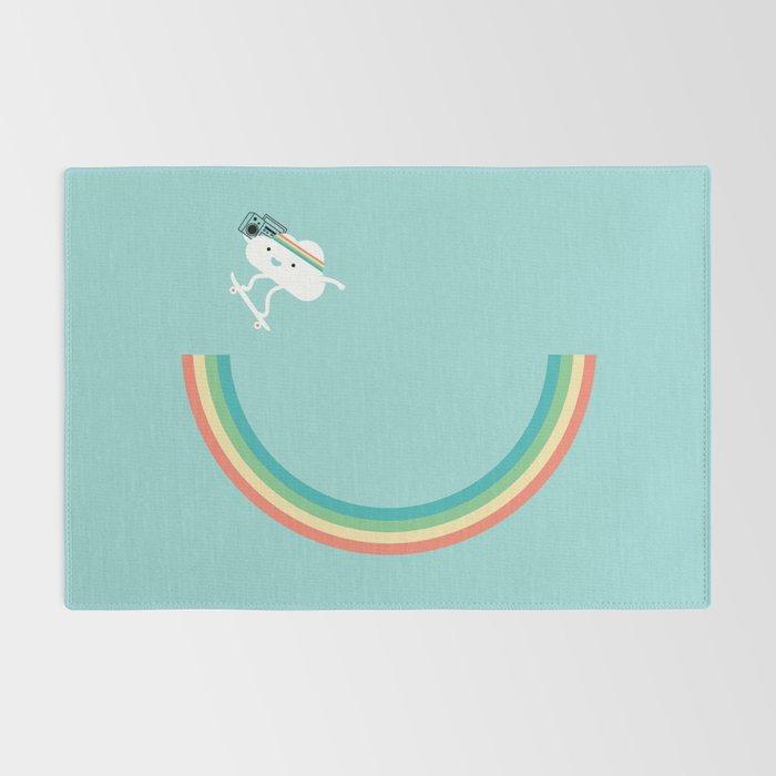 Skateboarding cloud Rug Gallery Image 2