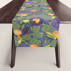 Forest Full of Wild Mushrooms in Sage & Plum Table Runner Gallery Image 1