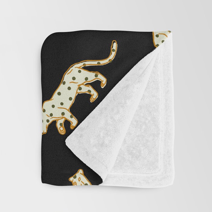 Leopard at Night Throw Blanket Gallery Image 3