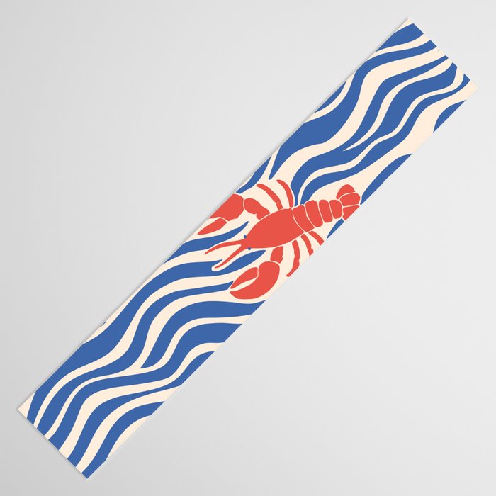 Lobsters Frolicking in the Ocean Waves Table Runner Gallery Image 3