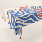 Lobsters Frolicking in the Ocean Waves Tablecloth Gallery Image 1