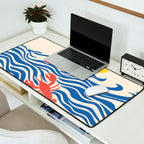 Lobsters Frolicking in the Ocean Waves Desk Mat Gallery Image 2