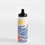 Lobsters Frolicking in the Ocean Waves Water Bottle Gallery Image 2
