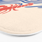 Lobsters Frolicking in the Ocean Waves Bath Mat Gallery Image 3