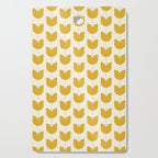 Spring Tulips II Yellow Mid Century Flowers Cutting Board Gallery Image 1