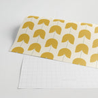 Spring Tulips II Yellow Mid Century Flowers Wrapping Paper Gallery Image 2