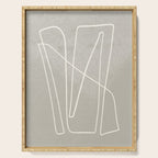 abstract graphic line intertwining Serving Tray Gallery Image 1