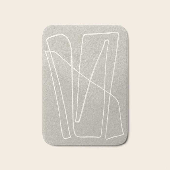 abstract graphic line intertwining Bath Mat Gallery Image 1