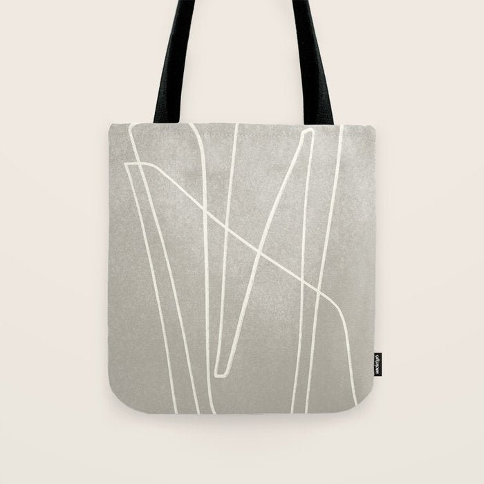 abstract graphic line intertwining Tote Bag Gallery Image 1
