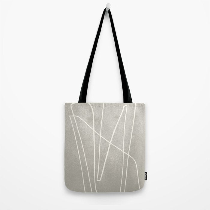 abstract graphic line intertwining Tote Bag Gallery Image 2