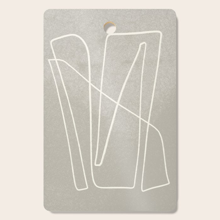 abstract graphic line intertwining Cutting Board Gallery Image 1