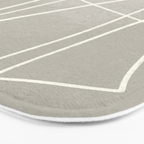 abstract graphic line intertwining Bath Mat Gallery Image 3
