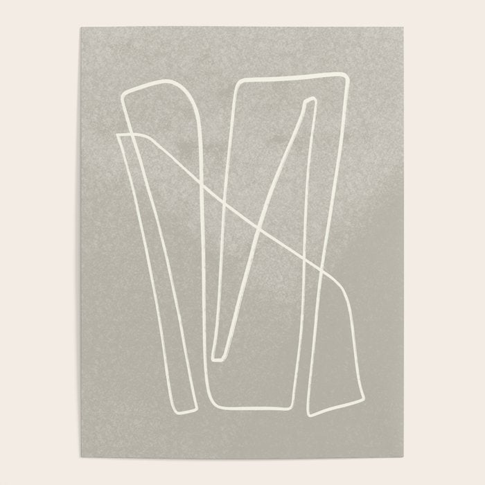 abstract graphic line intertwining Poster Gallery Image 4